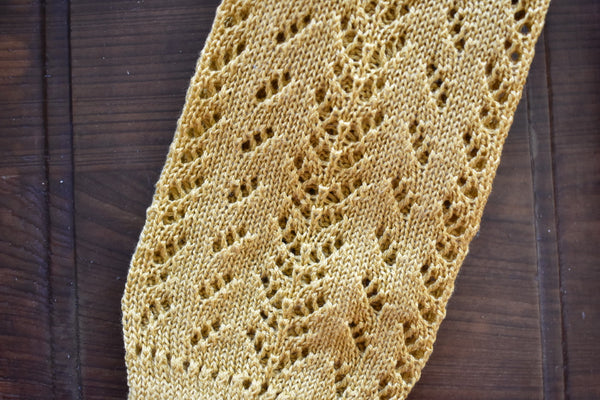 Mustard crochet knee highs