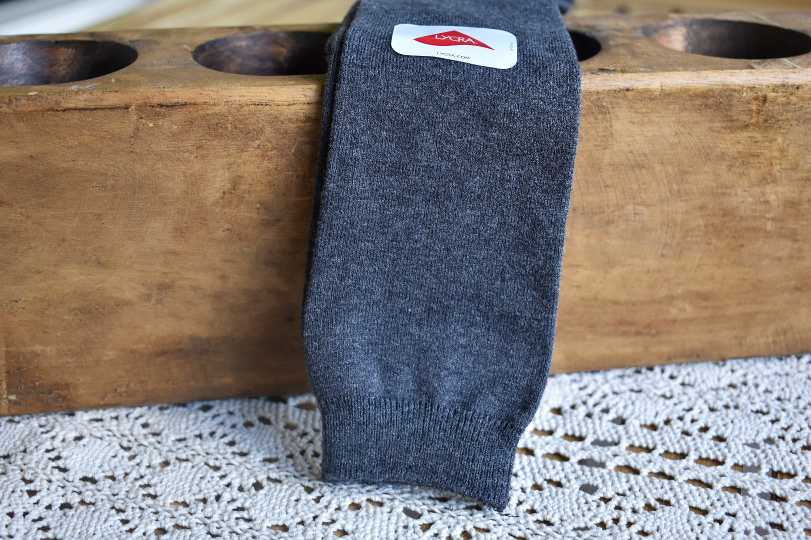 Charcoal knee highs